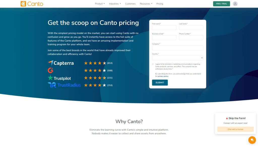 An expensive pricing plan means you may want to find Canto alternatives.