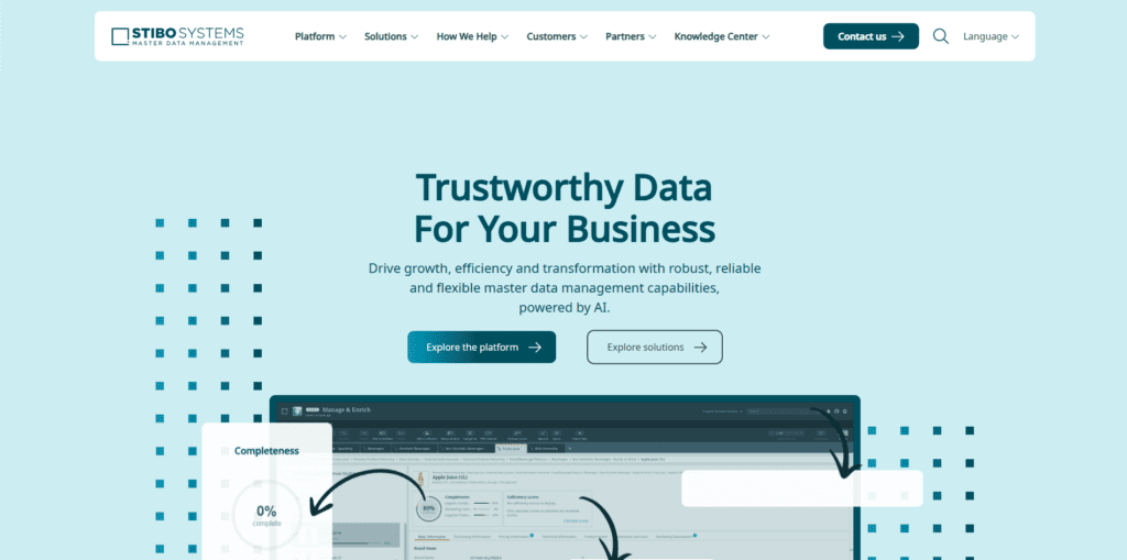 Stibo systems provides multiple products within its master data management framework.